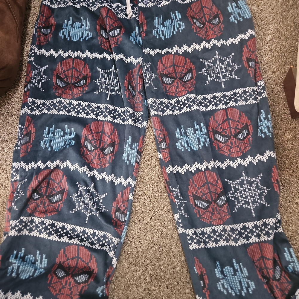 Marvel Spider-Man Kids Pajama Bottoms - Blue and Red